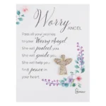 Comforting Worry Angel Pin-Gold