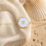 Gold Perl Heart