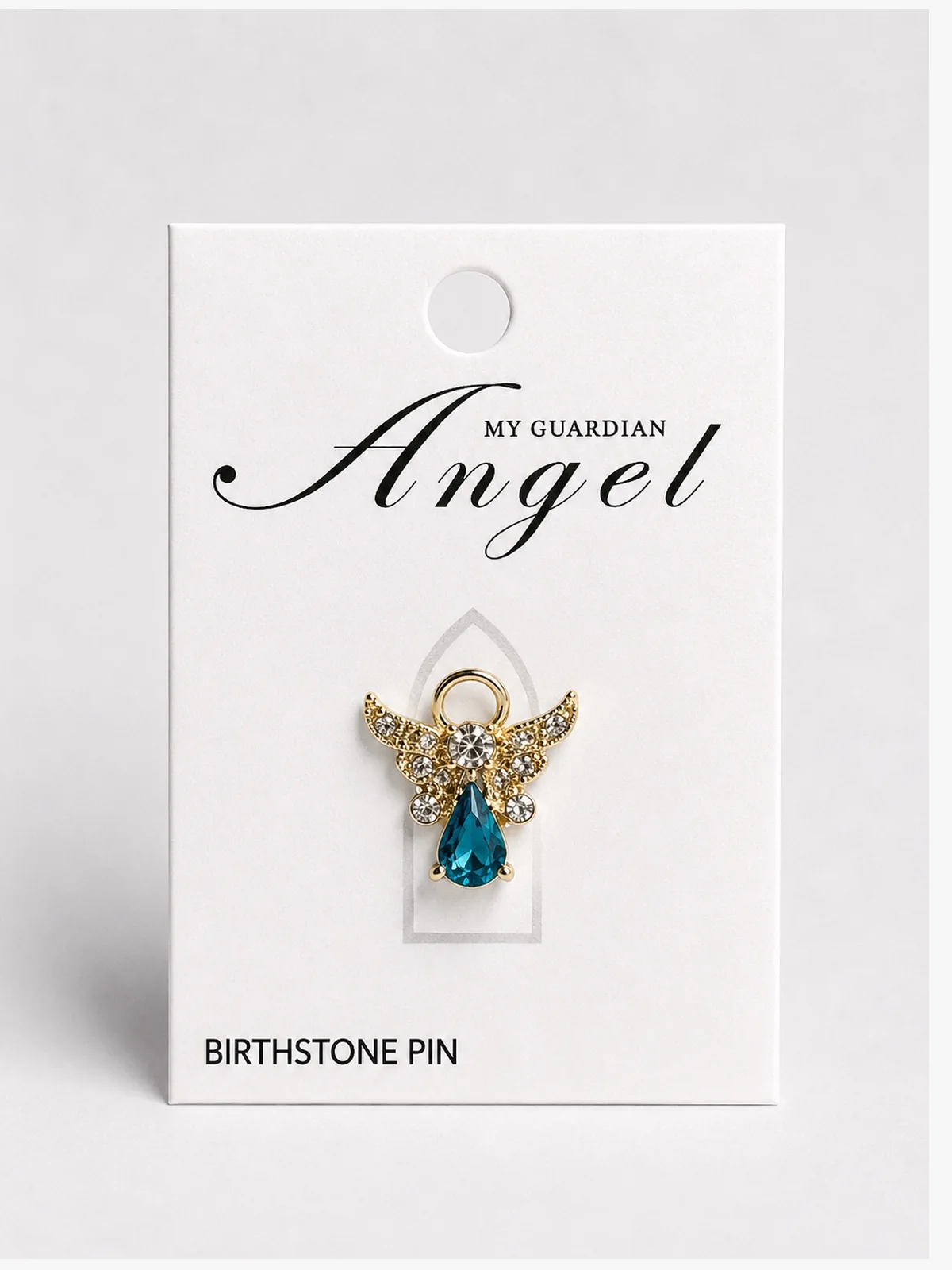 01-angel-turquesa Angel Birthstone Pin: Marzo - Imagen 1