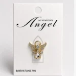 Angel Birthstone Pin: Abril