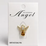Angel Birthstone Pin: Noviembre