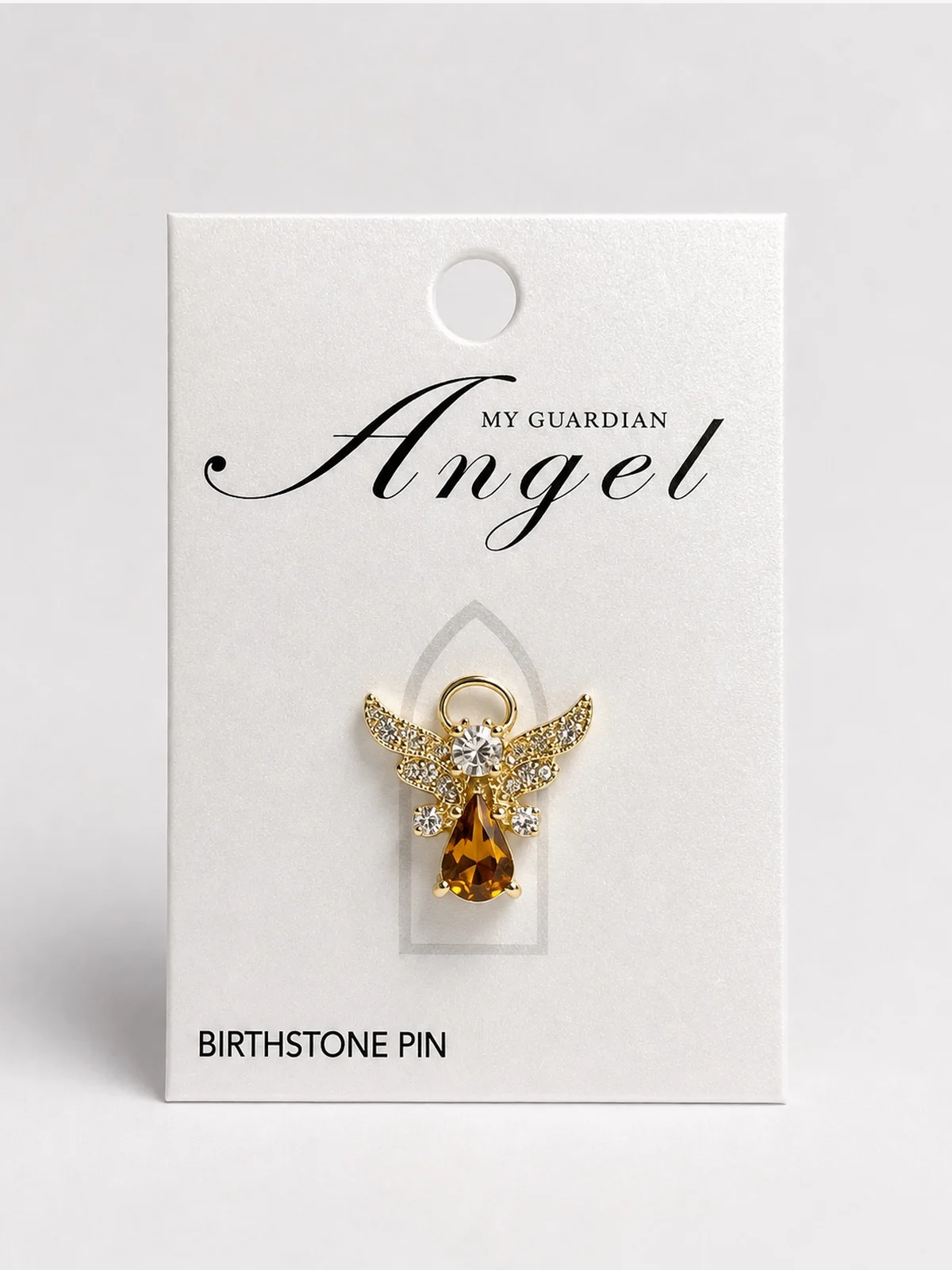 09-angel-ambar Angel Birthstone Pin: Noviembre - Imagen 1
