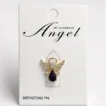 Angel Birthstone Pin: Febrero