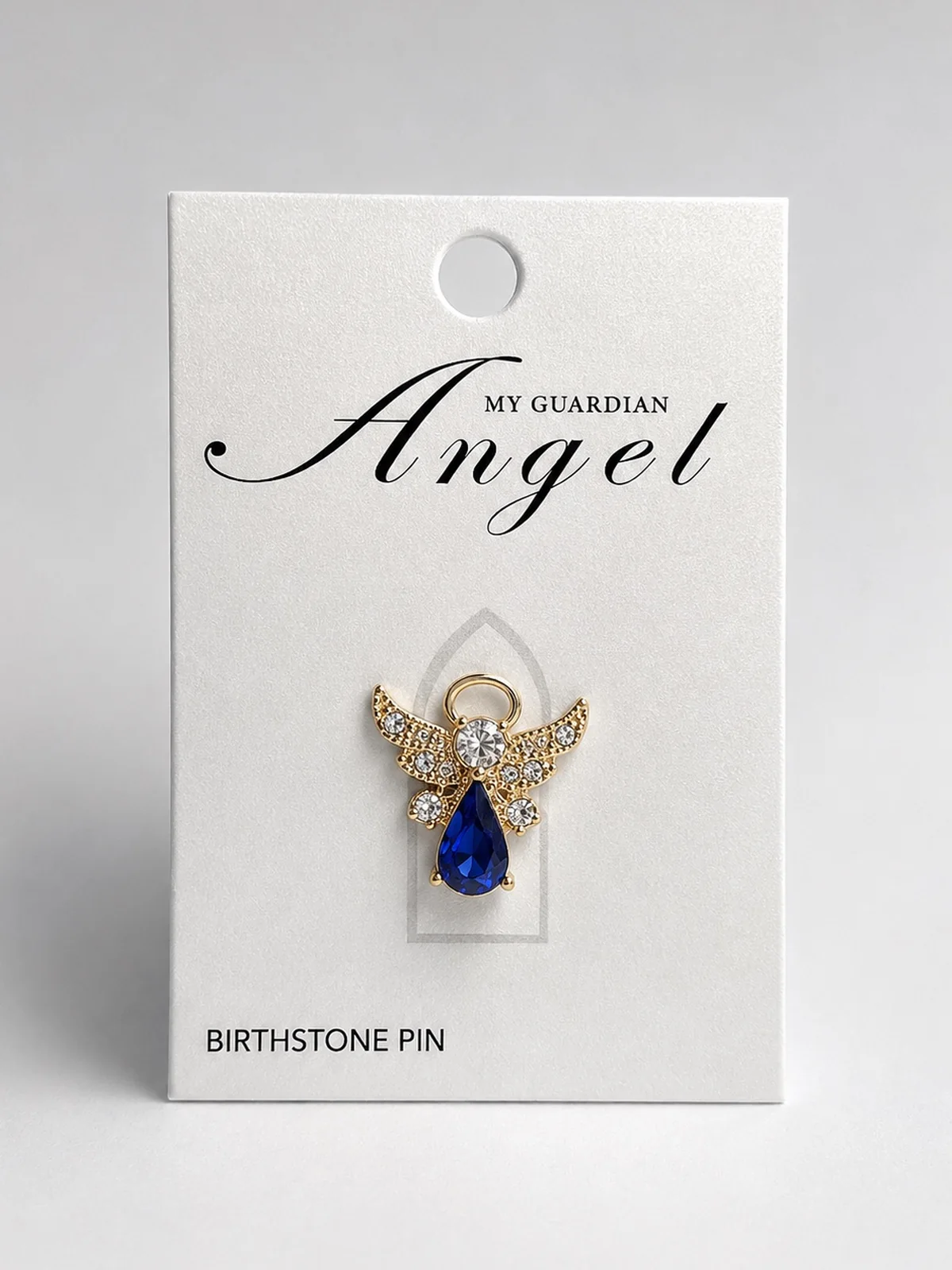 11-angel-azul-rey Angel Birthstone Pin: Septiembre - Imagen 1