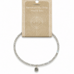 Moonstone Faceted Stone & Charm Bracelet 925