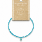 Blue Apatite Faceted Stone & Charm Bracelet 925