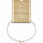 Moonstone Faceted Stone & Pearl Collection Bracelet