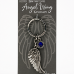 Llavero Ala de Ángel con Piedra de Nacimiento de Septiembre