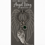 Llavero Ala de Ángel con Piedra de Nacimiento de Mayo