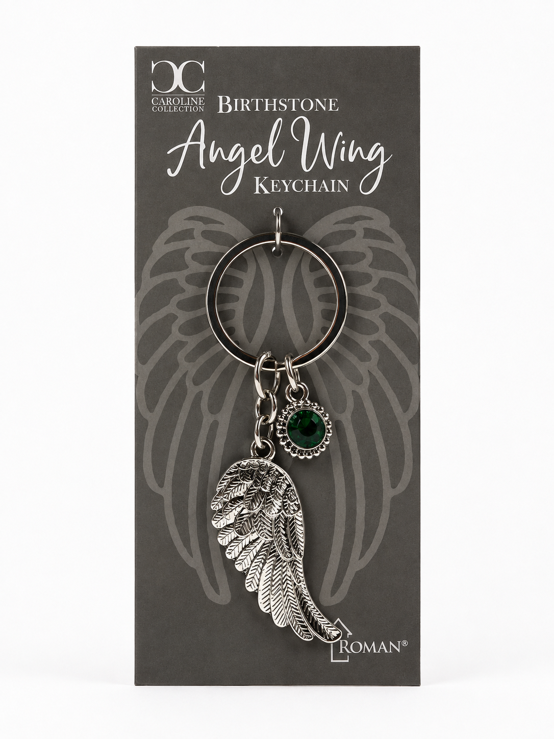 Mayoala Llavero Ala de Ángel con Piedra de Nacimiento de Mayo - Imagen 1